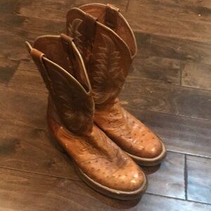 Lucchese 3000 Ostrich Work Boots